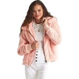 New with tags-Billabong “Always Cozy Faux Fur” zip up